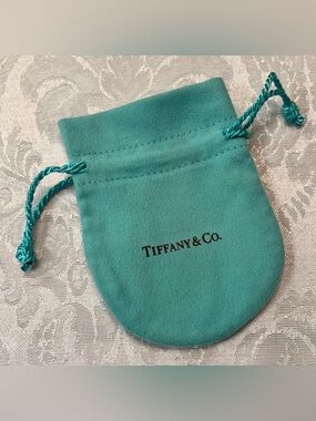Tiffany & Co. Teal Drawstring Jewelry Pouch